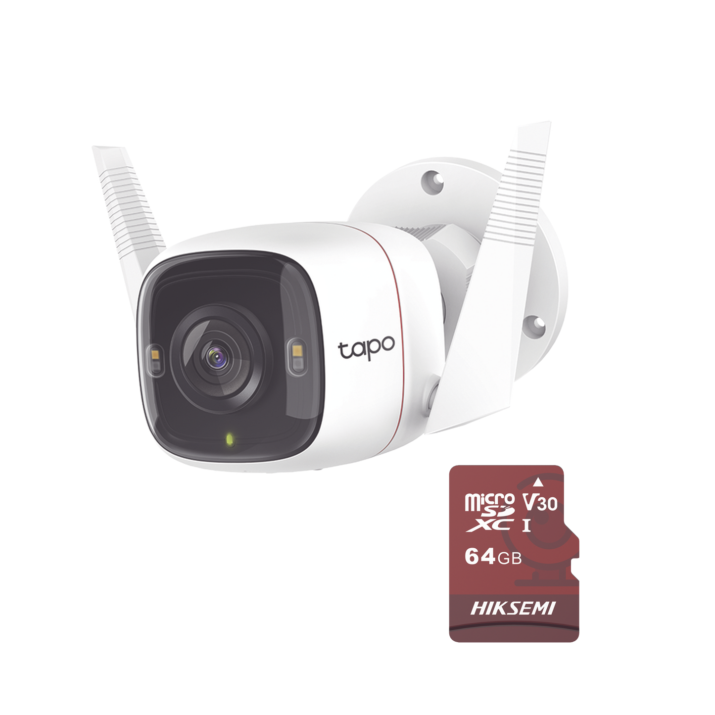 Kit de Cámara IP Wi-Fi / Incluye 1 Pieza Modelo TAPO-C320WS / Utiliza La App Tapo / 1 Memoria Micro SD Modelo Mod HS-TF-E1/64G
