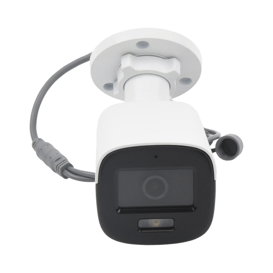 Bala ColorVu TURBOHD 3K (5 MP) / Lente 2.8 mm / Micrófono Integrado / Imagen a Color 24/7 / Luz Blanca 20 m / Exterior IP67 / TVI-AHD-CVI-CVBS / DWDR / Metal