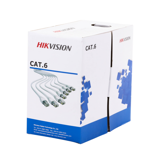 Bobina de Cable Cat6 Interior 305 m 100% Cobre Hikvision