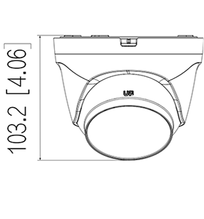 Cámara IP Domo 4MP Dahua DH-IPC-T1E40 (Lente 2.8mm, IR 30 m, H.265+, IP67)