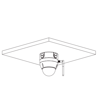 Cámara IP Domo WiFi 4MP Dahua DH-IPC-HDBW1430DE-SW (Lente 2.8mm, IR 30m, Anti-vandal IK10, IP67)