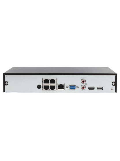 Grabador de Red 4 canales 4K Dahua NVR1104HS-P-S3H (NVR, H.265+, ONVIF)