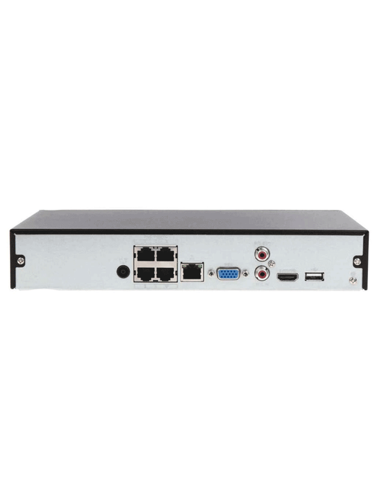 Grabador de Red 4 canales 4K Dahua NVR1104HS-P-S3H (NVR, H.265+, ONVIF)