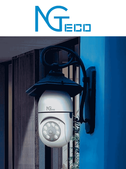 Foco con Cámara IP WiFi 2 MP NGTECO NGSH01C2IN (Foco-Cam, Exterior, Visión Nocturna)