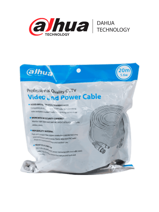 Cable Siamés Armado Dahua DH-PFM942I-20-5 (20 m para Video y Energía)