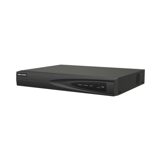 NVR IP 8 Canales 8MP (4K) Hikvision | PoE Integrado, Compatible AcuSense