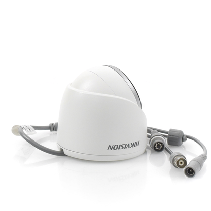 Cámara Turret TurboHD 5MP ColorVu con Micrófono Integrado Exterior Hikvision DS-2CE70KF0T-MFS