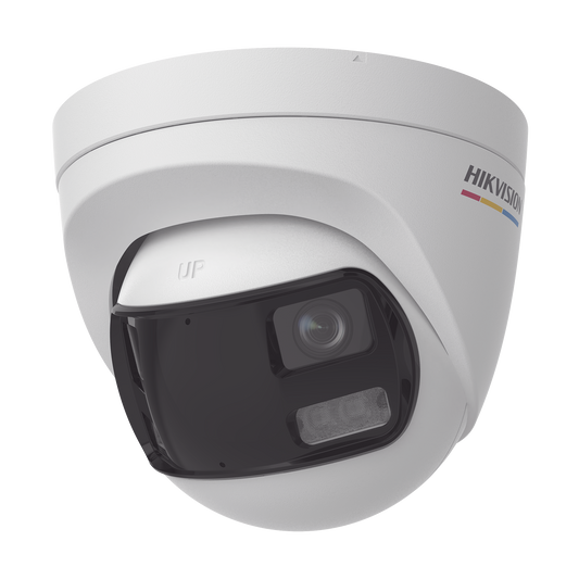 Cámara Turret Hikvision 3K 5MP 180° ColorVu Dual Light IP67 DS-2CE72KF3TP-DLS