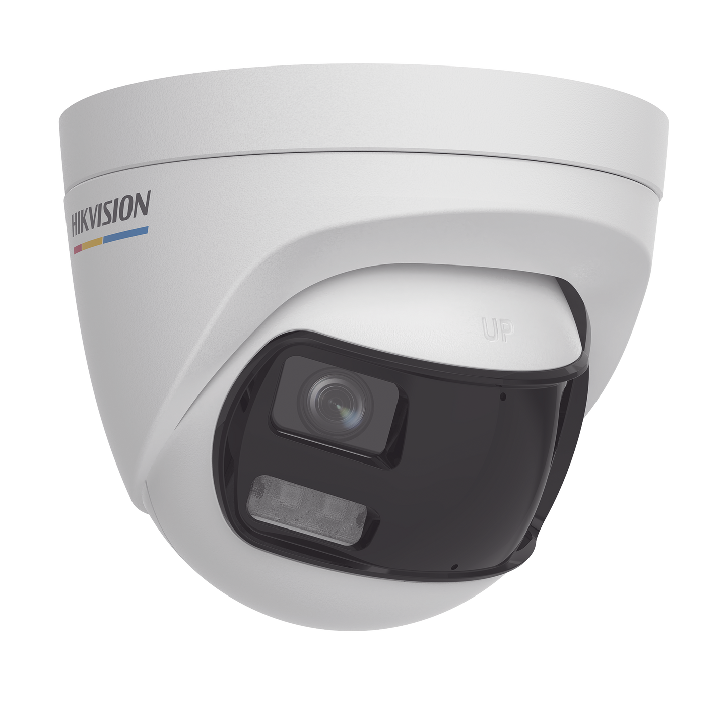 Cámara Turret Hikvision 3K 5MP 180° ColorVu Dual Light IP67 DS-2CE72KF3TP-DLS