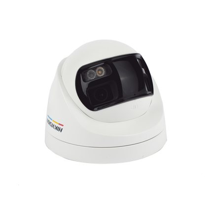 Cámara Turret Hikvision 3K 5MP 180° ColorVu Dual Light IP67 DS-2CE72KF3TP-DLS