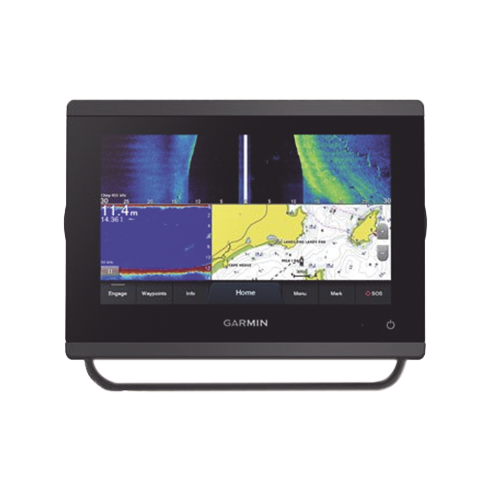 Plotter de Navegación GPSMAP 723xsv / Pantalla Táctil WSVGA 7" / Resolución 1024x600 / Compatible con GPS, GLONASS y Galileo / Receptor de Alta Sensibilidad 10 Hz / Compatible con NMEA 2000 y NMEA 0183 / Sonda CHIRP Integrada /