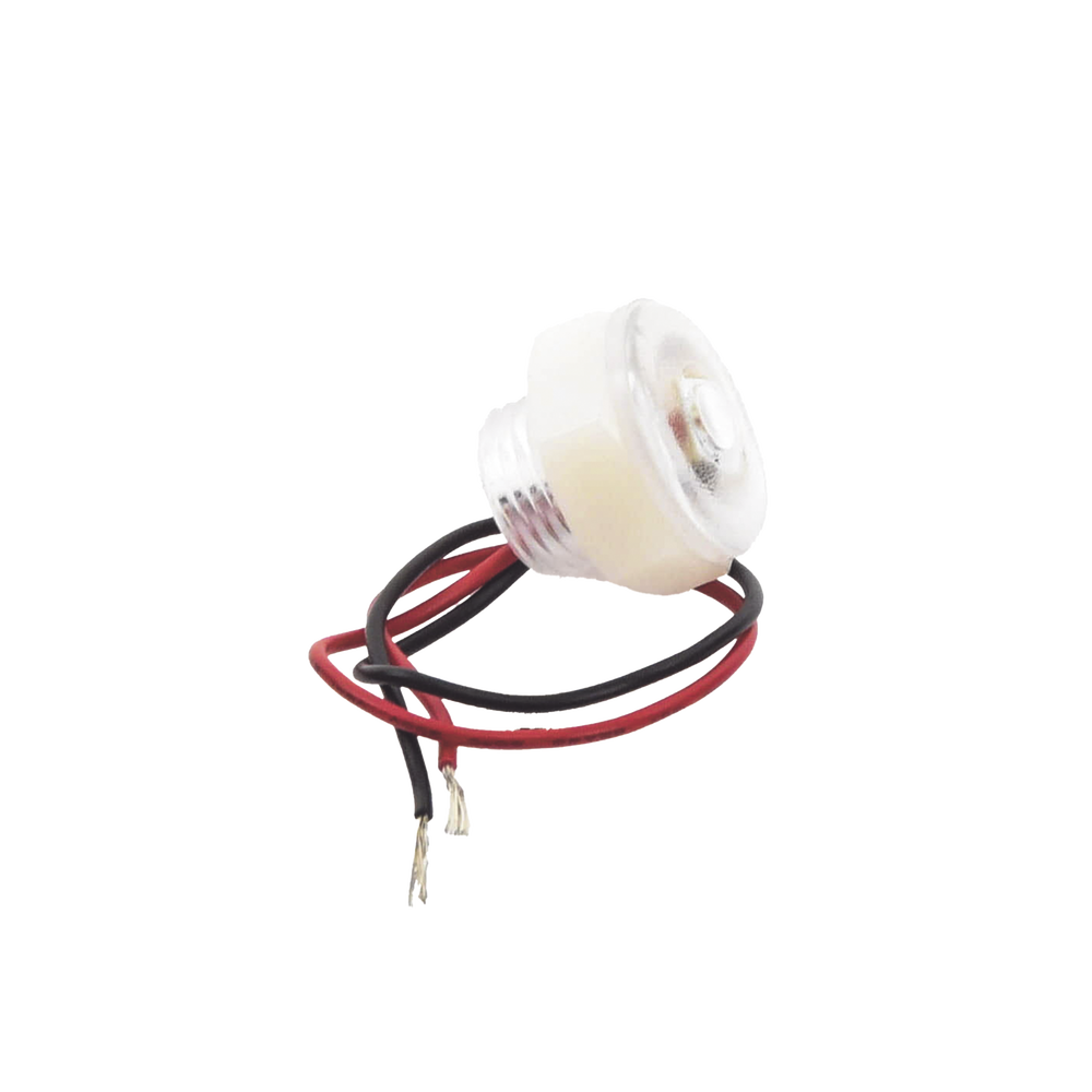 Luz led marina de cortesía serie Newt, emite luz de color blanco de 45 lúmenes, para uso exterior e interior, fabricado bajo norma de protección IP67.