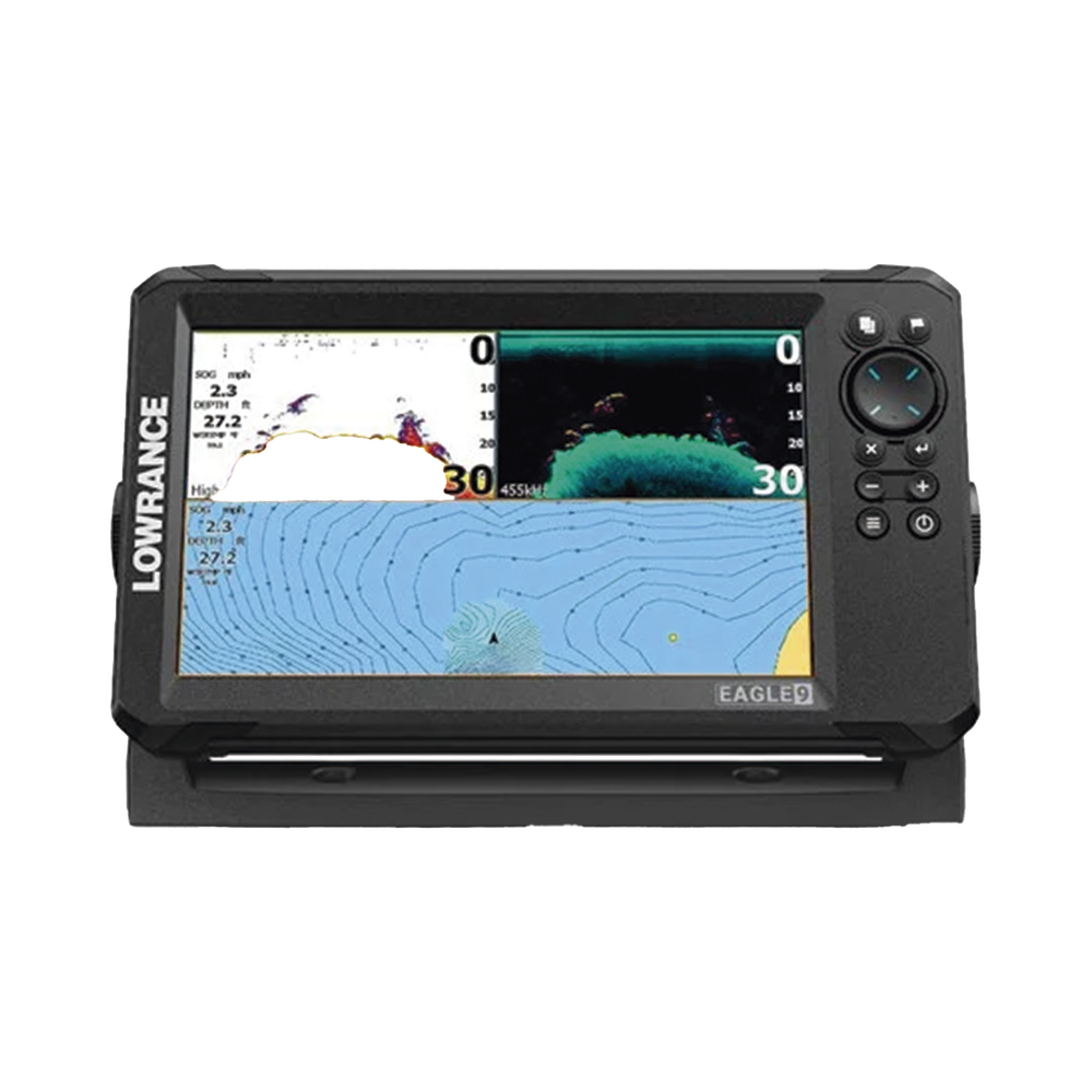 Eagle-9 ecosonda en pantalla horizontal IPS de 9 pulgadas, incluye transductor skimmer 50/200 kHz