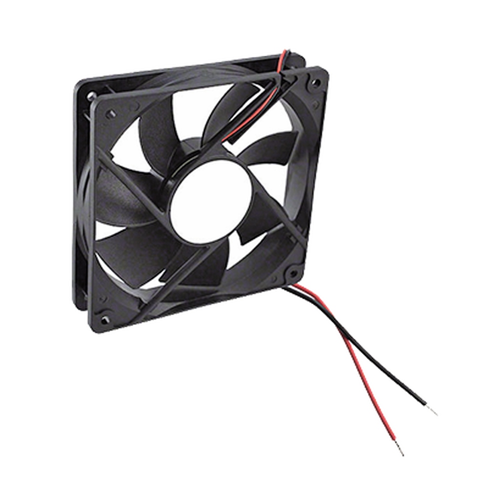 Ventilador Anticondensante Axial Cuadrado, 12Vcc, 120x120x25 mm, 75.0 CFM, 1.9 W, 161 mA, 2200 RPM.