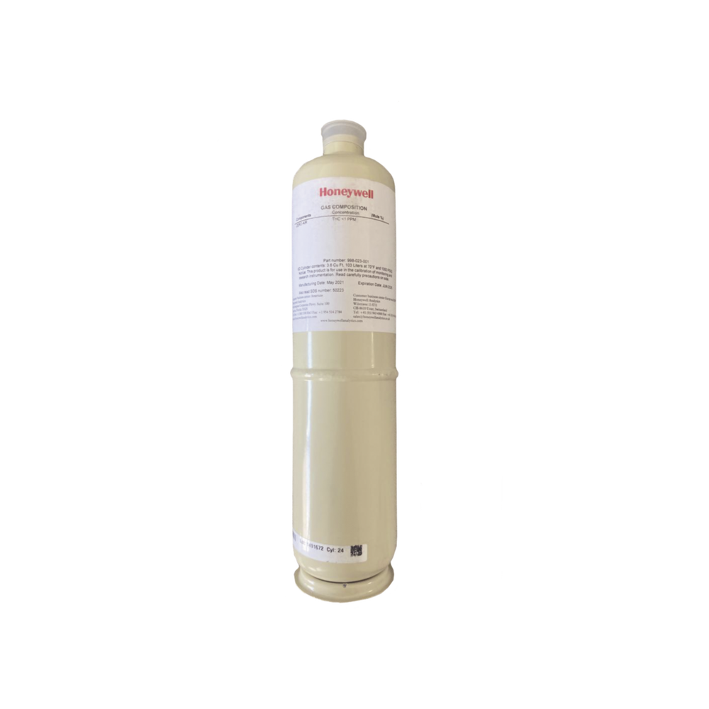 Cilindro Para Calibración De Dióxido De Carbono (CO2/Air), Concentración 1% V/V, Capacidad 103 L, Dimensiones 5/8" x 18" Para Serie XNX/XCD/S3K Gases Tóxicos