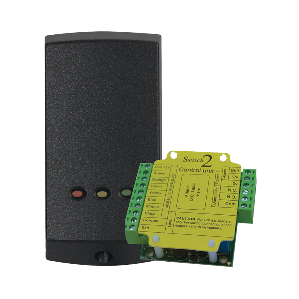 Lector de Solo Tarjetas de Proximidad (Autónomo) /Controlador Externo para Mayor Seguridad/ Programación en Segundos/ 2 Años Garantía