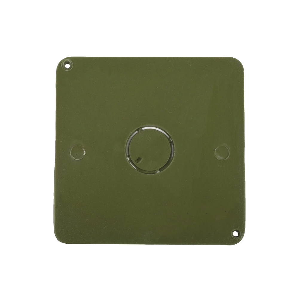 Tapa para Caja Cuadrada de 1/2" para instalaciones con tubería PVC Conduit pesado.