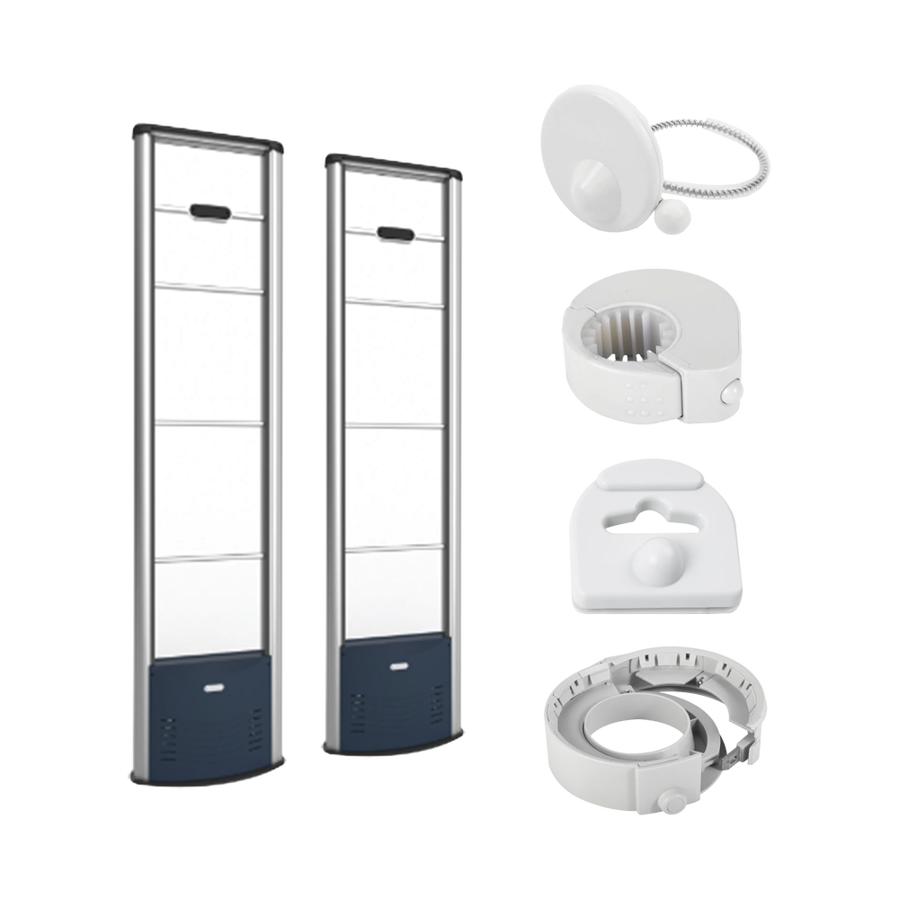 Kit de Arcos EAS para Protección de Ropa, Botellas, con Accesorios RX, TX 8.2 MHz hasta 1.8 m