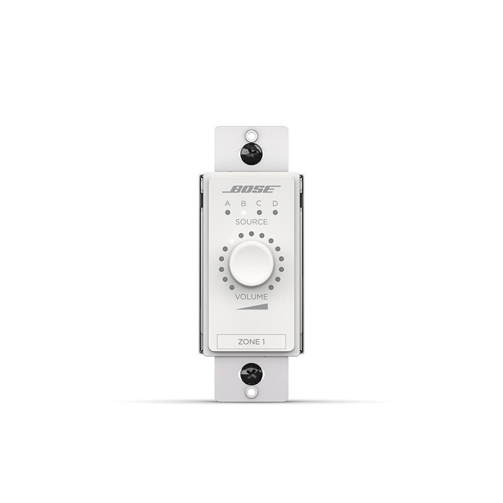 Control de volumen Digital | Selector de Fuente de Audio (A/B/C/D) | ControlCenter | Blanco