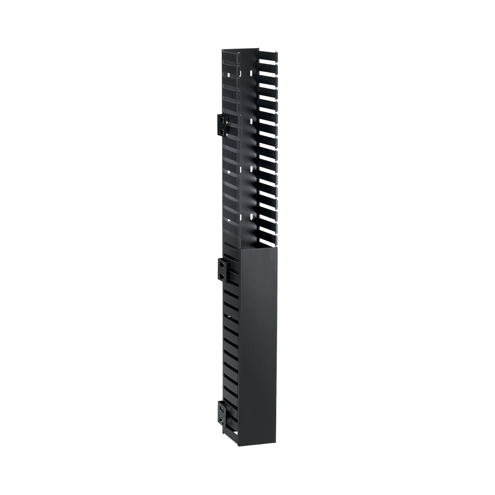 Organizador Vertical IN-Cabinet, Sencillo (Solo Frontal), Para Uso Con Gabinetes Panduit, Montaje Lateral en Riel de Rack, 40 UR, 1.95 in de Ancho, Color Negro