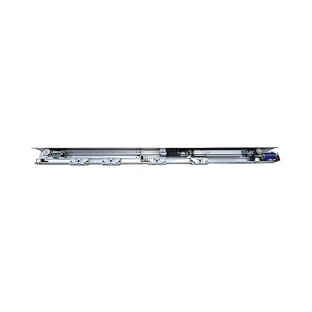 Operador Automático para Puertas Corredizas / Motor DC sin Escobillas de Alto Torque / Carga hasta 2 × 120 kg / Controlador por Microprocesador / Sincronizable / Función de Autoaprendizaje / Batería de Respaldo Opcional