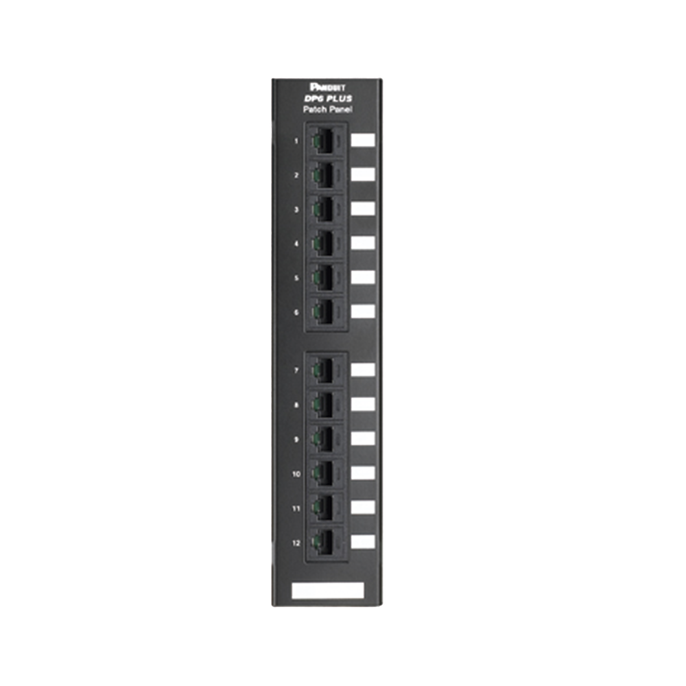 Panel de Parcheo de Impacto 110, Categoría 6, Montaje en Pared Usando Accesorio Wb89d, de 12 Puertos
