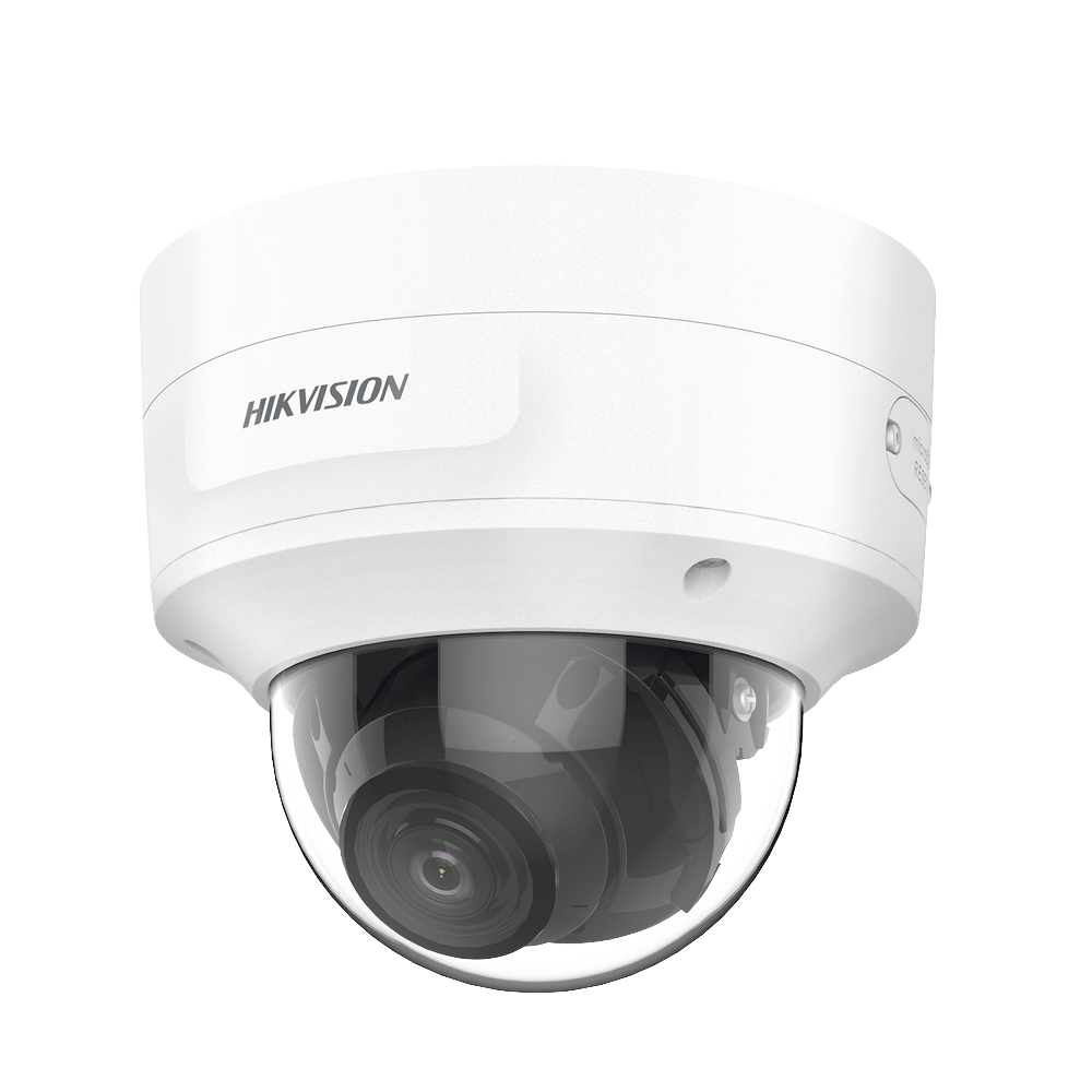 Domo IP 4 Megapixel / Lente Mot. 2.7 a 13.5 mm / 40 mts IR EXIR / Exterior IP66 / IK10 / DARKFIGHTER / Audio y Alarma I/O / PoE+ / ONVIF / Micro SD / 4 Analíticos: AcuSense, Deteccion Facial, Conteo de Personas por Cruce y Zona