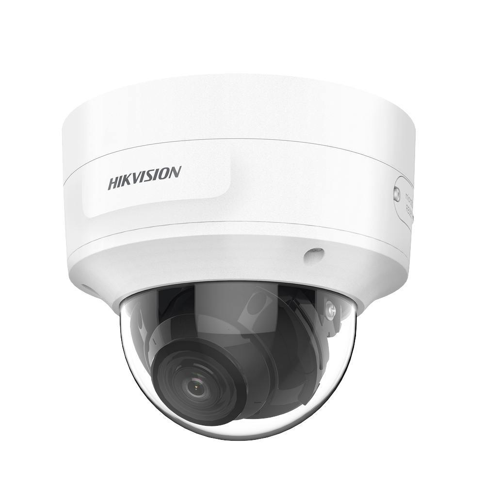 Domo IP 8 Megapixel (4K) / Lente Mot. 2.7 a 13.5 mm / 40 mts IR EXIR / Exterior IP66 / IK10 / DARKFIGHTER / Audio y Alarma I/O / PoE+ / ONVIF / Micro SD / 4 Analíticos: AcuSense, Deteccion Facial, Conteo de Personas por Cruce y Zona