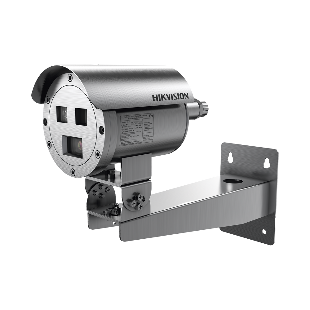 Bala IP Térmica Dual / Termico 7 mm (256 X 192) + Óptico 4 mm (4 MP) / Termométrica / Detección de Temperatura / IP68 / 30 mts IR / Antiexplosión / Anticorrosión