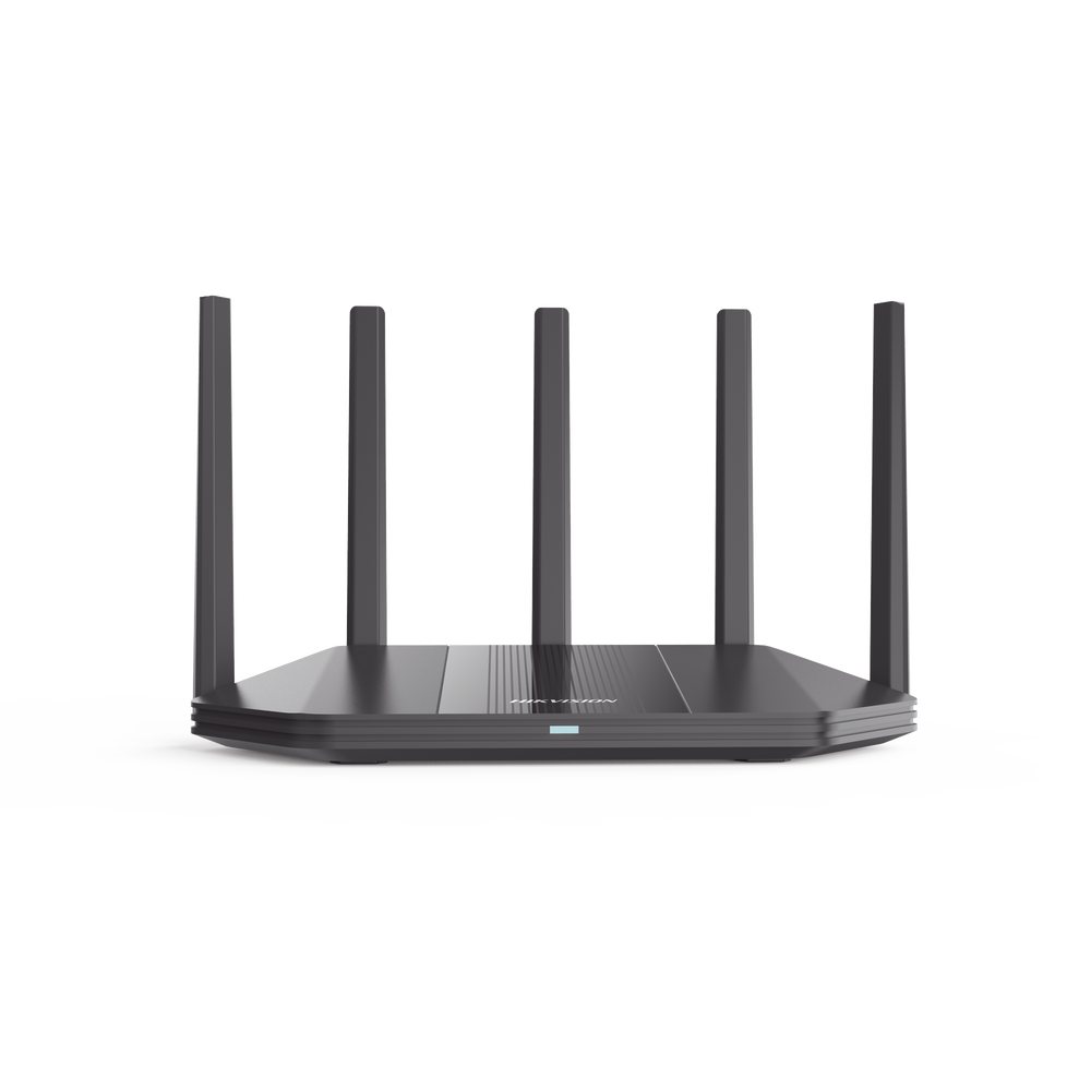 Router Inalámbrico / Wifi 6 / Hasta 3000 Mbps / MESH / Doble Banda AC (2.4 GHz y 5 GHz) / 4 Puertos 1000 Mbps /  5 Antenas Omnidireccional / Interior / Beamforming Optimizado /  Administración Gratuita desde la Nube
