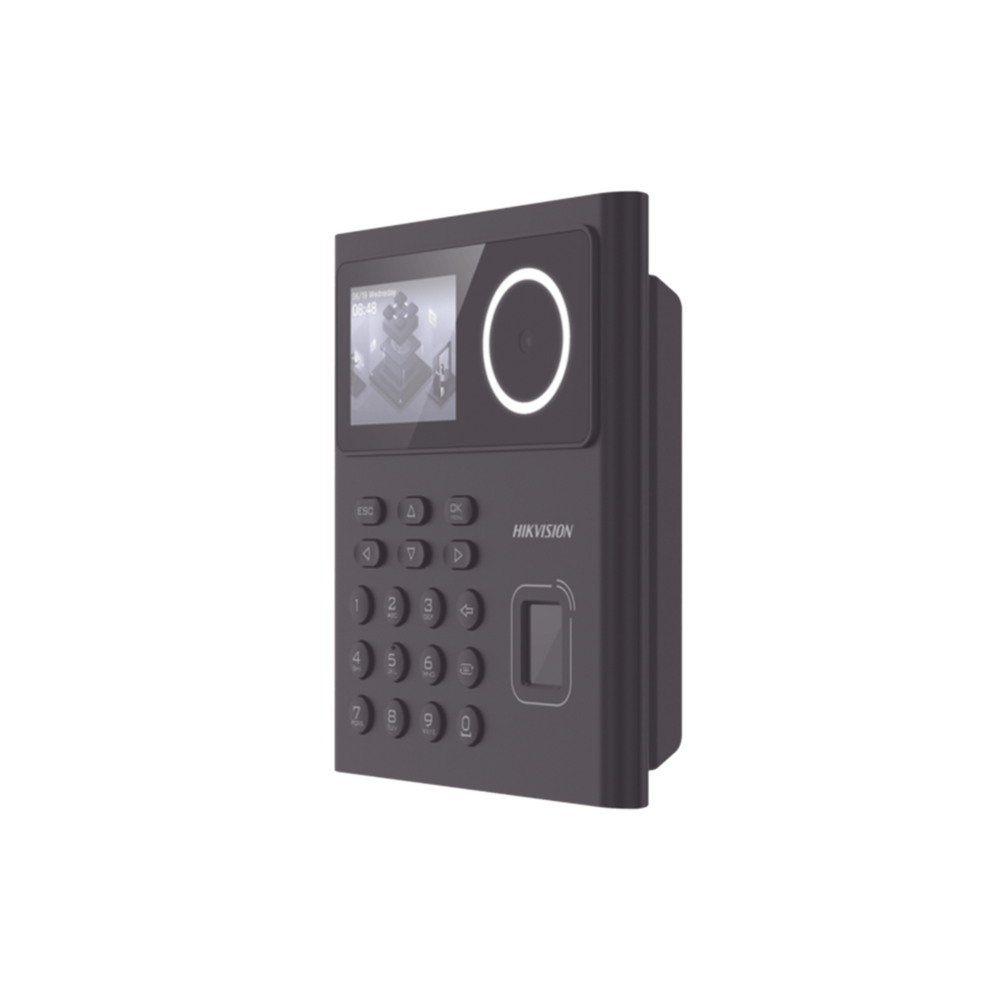 Terminal Min Moe WiFi con Batería de Respaldo / Administrable por Smartphone o Nube / Acceso y Asistencia / Huella, Facial y Tarjetas MIFARE / 500 rostros y 1,000 Huellas y Tarjetas / Detección de Cubrebocas / HikConnect / HIK-IA
