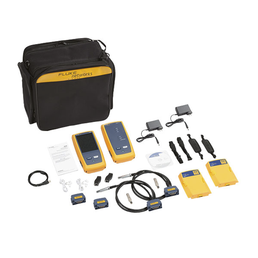 Certificador DSX-8000 para Cable de Cobre Cat5e, Cat6, Cat6A y Cat8, Precisión de Nivel VI/2G (2 GHz), Con WiFi Integrado y Pantalla LCD de 5.7 Pulgadas (14.48 cm), Versión Internacional