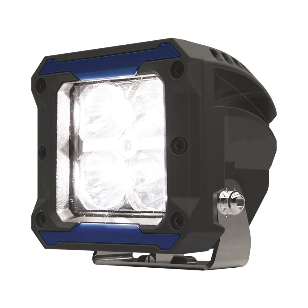 Luz de trabajo de uso rudo, 12-24 Vcc, 1025 lumenes