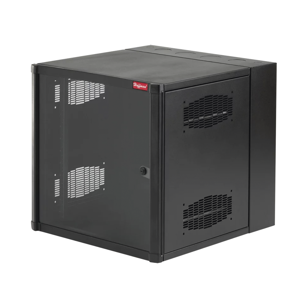 Gabinete AccessPlus  26 UR de Montaje en Pared de 19in, Rieles Numerados y Roscados #10-32, Puerta con Ventana de Seguridad, 600 mm de Ancho, 637 mm de Profundidad, Color Negro