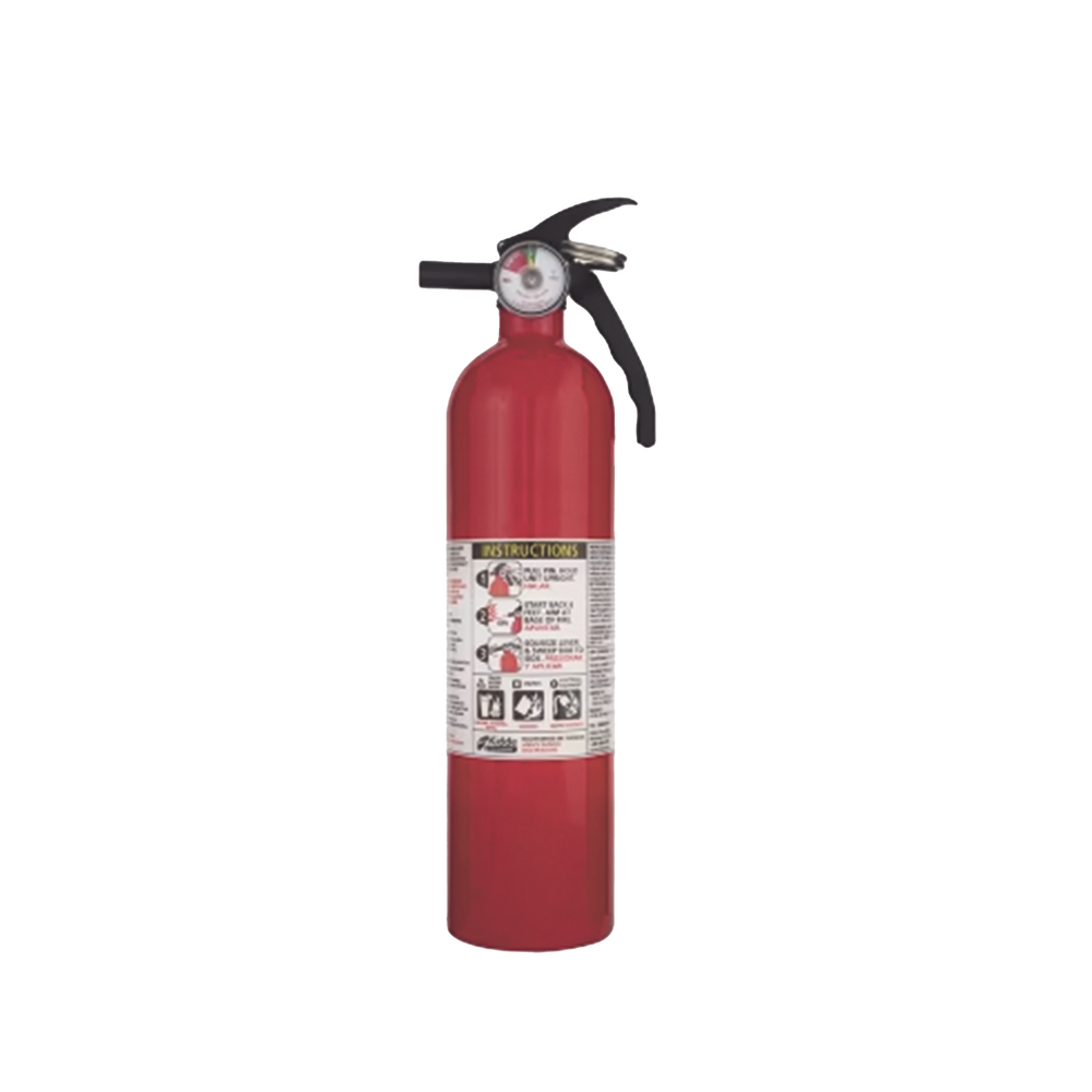 Extintor Desechable de Polvo Químico Seco | Fuegos Clase A, B y C | Soporte Plástico | Paquete con 6 Piezas de 2.5 lb