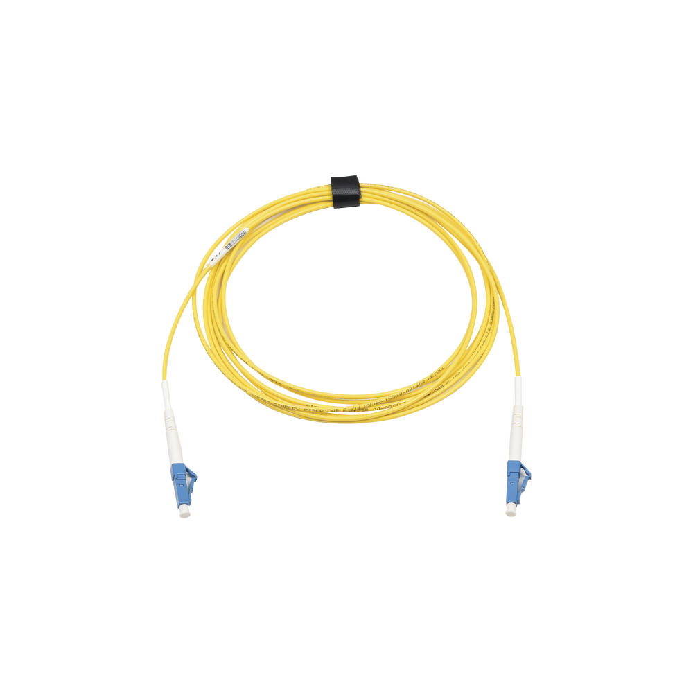 Jumper de Fibra Óptica Monomodo (OS2), XGLO, Riser, LC/UPC-LC/UPC Simplex, ONFR, Color Amarillo, 3 Metros (9.84 Pies)