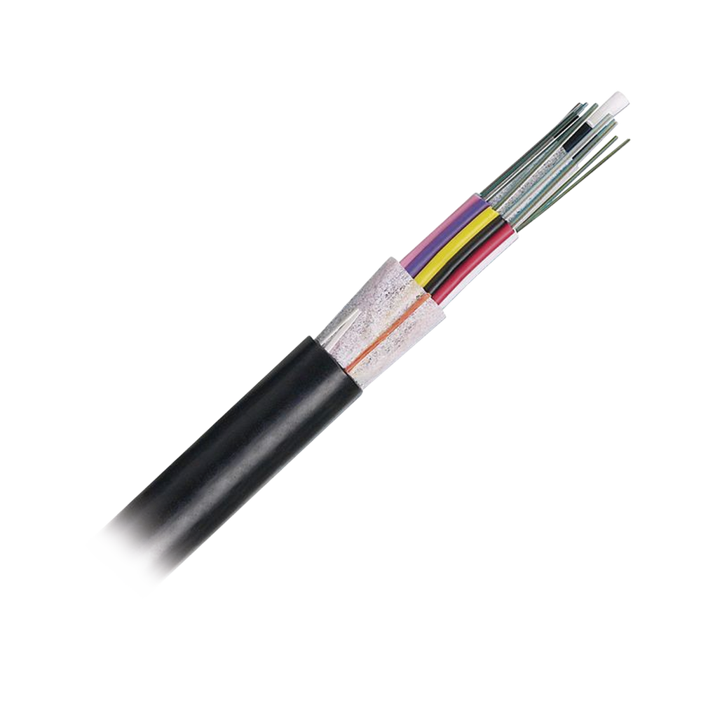 Cable de Fibra Óptica de 12 Hilos, OSP (Planta Externa), No Armada (Dieléctrica), 250um, Monomodo OS2, Precio Por Metro