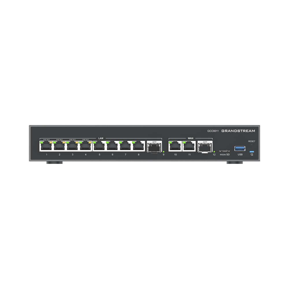 4 en 1: Firewall Nueva Generación, Router, PBX IP, Switch 10 Puertos Gigabit (4 PoE) + 2 Puertos SFP 2.5 Gigabit