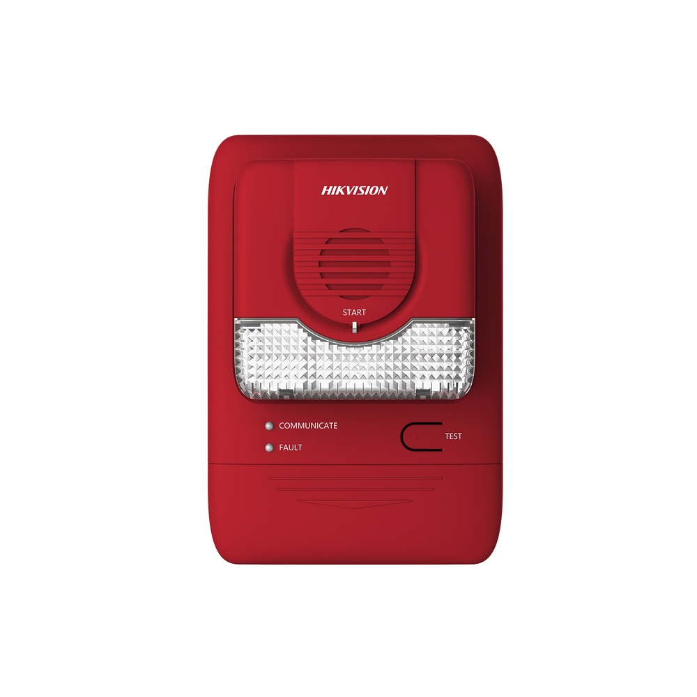 (HikFire) Alarma de Sonido y Luz / Comunicación LoRa / Alarma ≥ 85 dB / Instalación en Pared