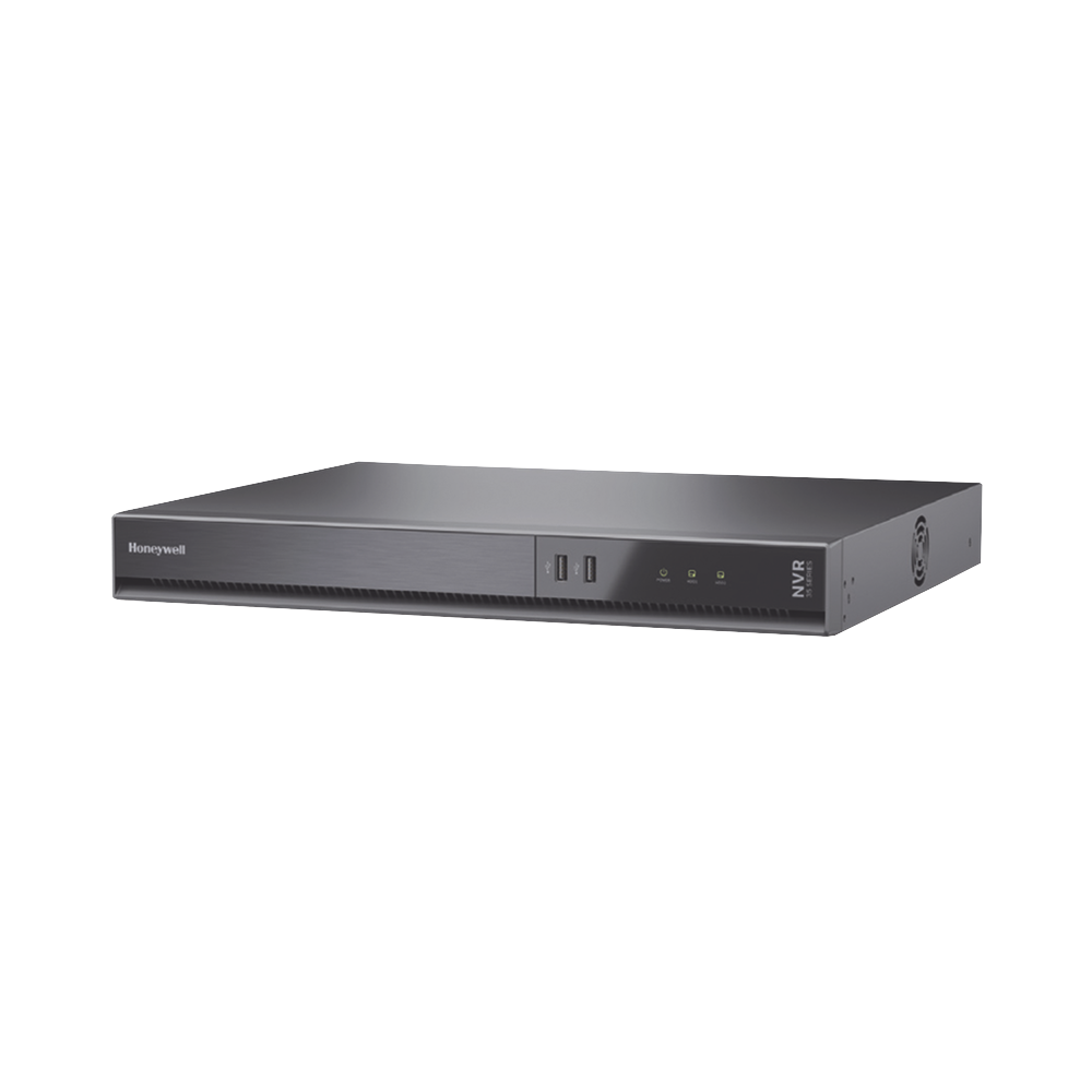 NVR 8 MP 4K / 16 Canales IP / 16 Puertos PoE+ / H.265 / 16 TB (Incluidos) / NDAA / ONVIF / Audio y Alarmas I/O / Soporta IA / Serie 35 / Honeywell Security