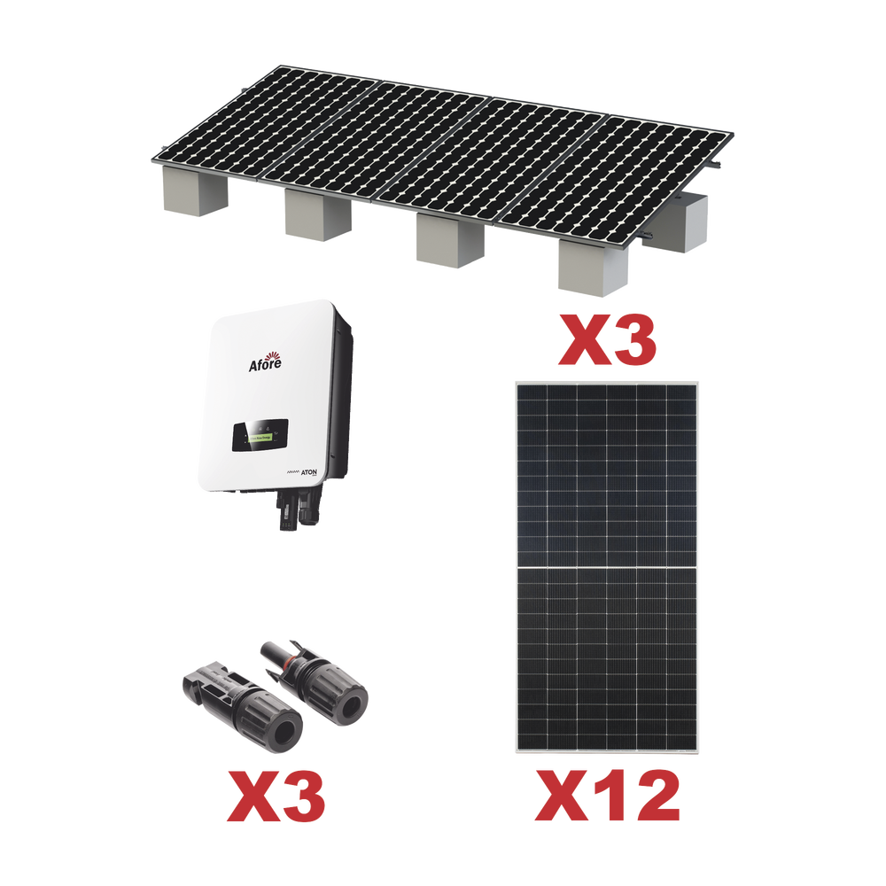 Kit Solar Interconexion  / 7kW  220Vca / Inversor AFORE / Montaje Incluido