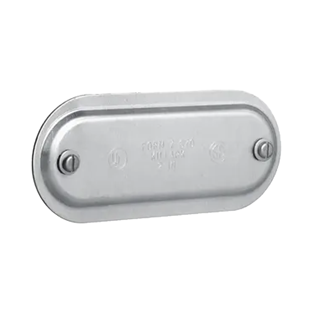 Tapa de Aluminio para Condulet Ovalada de 1".