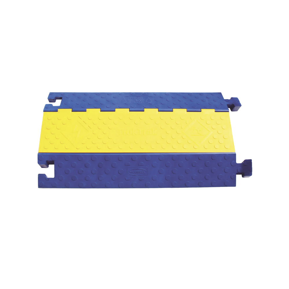 Gestión de Cableado Kellems / Truk Trak de 3 Canales / Color Azul y Amarillo