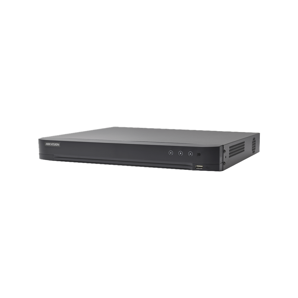 [Audio Bidireccional] DVR 32 Canales TurboHD + 8 Canales IP / 5 Megapixel Lite - 3K Lite / Acusense / Reconocimiento Facial  / Audio por Coaxitron / 2 Bahías de Disco Duro / H.265+ / Salida de Video en Full HD