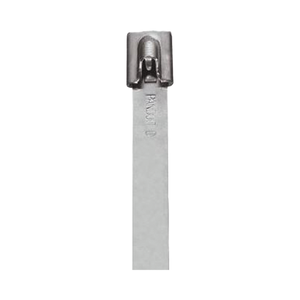 Cincho StrongHold de Acero Inoxidable Tipo 304, 201 mm largo x 6.6 mm ancho, Color Metálico, Paquete de 100pz