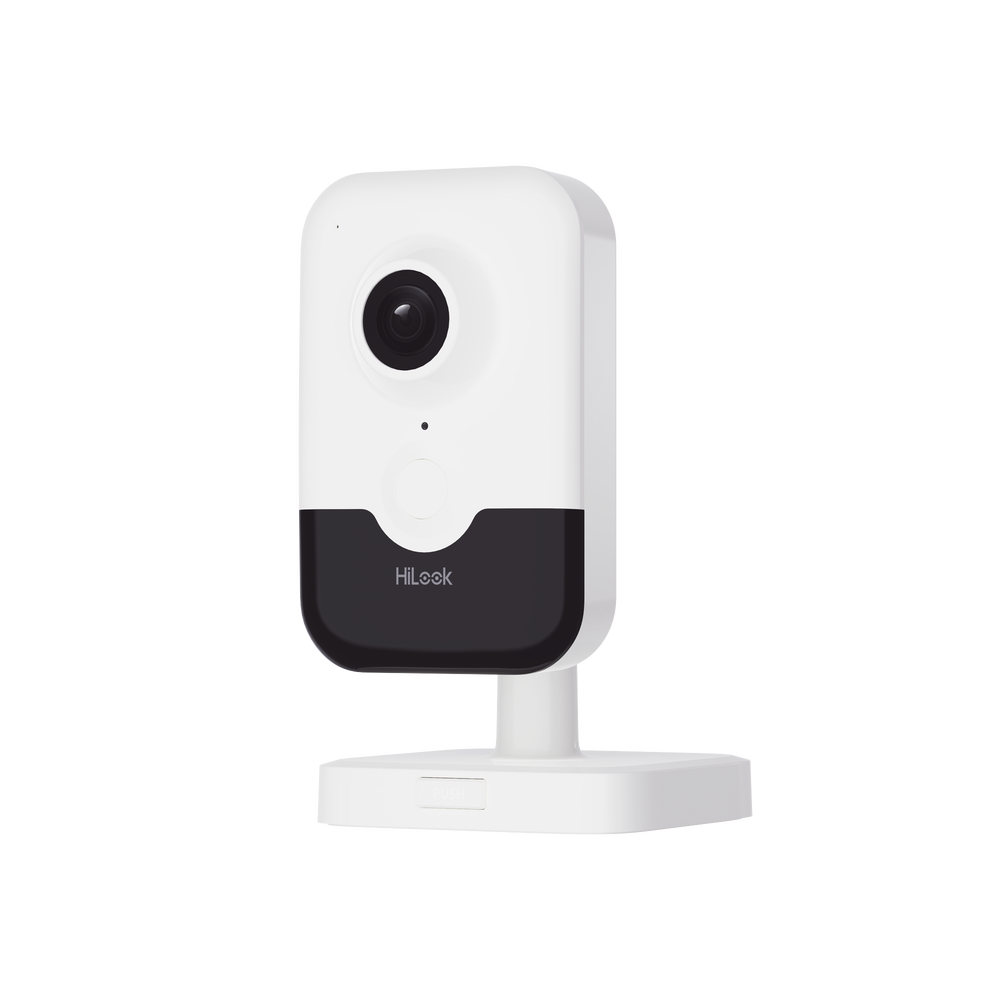 Cubo IP 2 Megapixel / Lente 2.8 mm (Gran Angular) / Audio Bidireccional / WiFi / Memoria Micro SD /AcuSense / Notificacion Push / Interior / H.265+