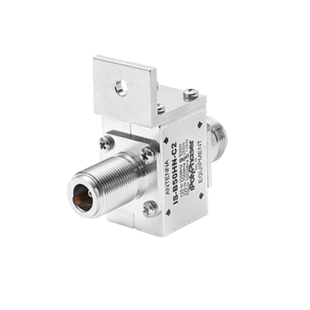 Protector Coaxial RF / 125-1000 MHz / 50 Ω / Conectores N Hembra / Ceja Frontal / 500W