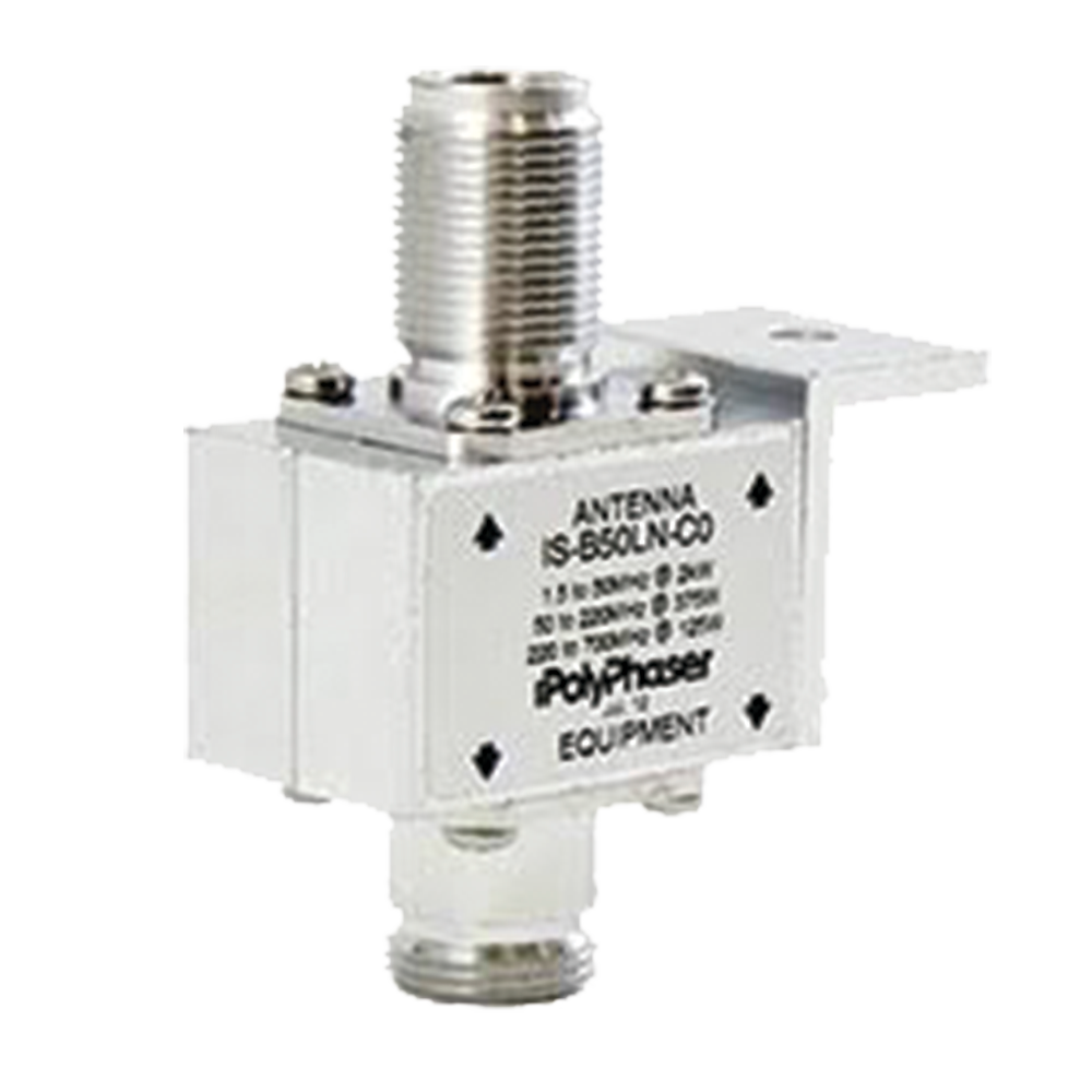 Protector Coaxial RF / 125-1000 MHz / 50 Ω / Conectores N Hembra / Bloqueo DC