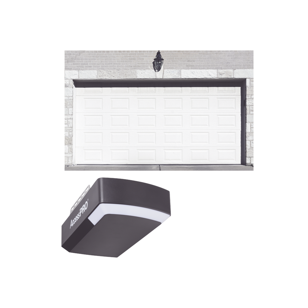 KIT COMPLETO Puerta D/ Garage 20x8 Pies / Cuadro Corto / Color blanco / Insulada / Incluye Motor FS1000APPRT / 1/2HP / Fuerte/Silencioso/Luz LED/Motor DC .