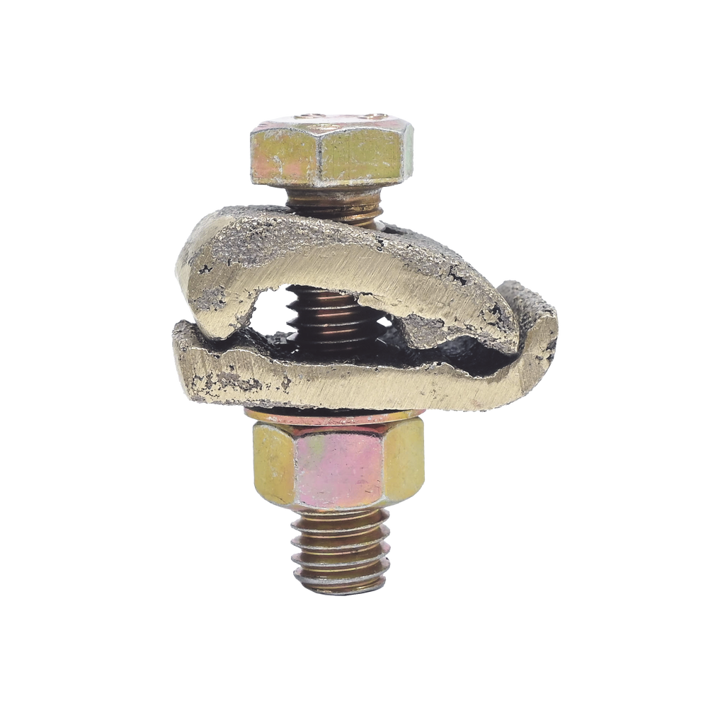 Conector Cable a Superficie Plana / Bronce 100% / Cable 4-2/0 AWG / Sin Soldadura Exotérmica / 2.5x3.5 cm (1x1.4 in)